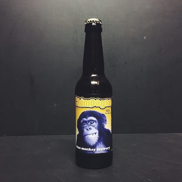 Blue Monkey Chimpagne Strong pale ale, fermented with champagne yeast Nottingham vegan friendly