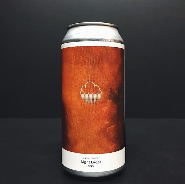 Cloudwater A-W 18 One-Off Light Lager Manchester Vegan friendly