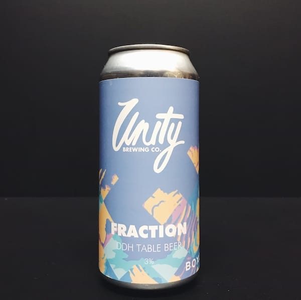 Unity X Boxcar Fraction DDH Table Beer Southampton Vegan friendly.