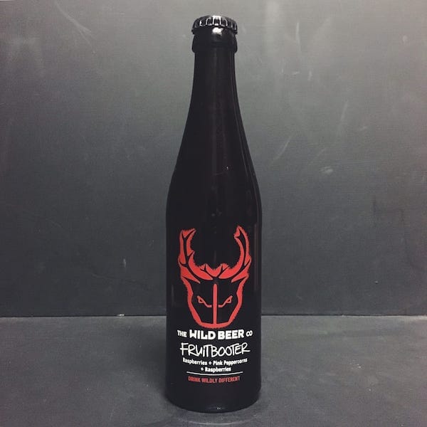 Wild Beer Co Fruitbooter Raspberries + pink peppercorns + raspberries. Sour Somerset