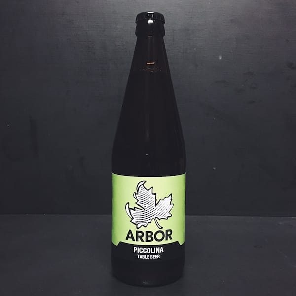 Arbor Piccolina Table Beer. Bristol vegan
