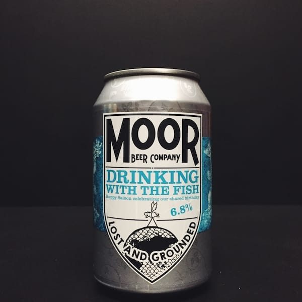 Moor Lost & Grounded Drinking With The Fish Hoppy Saison vegan Bristol