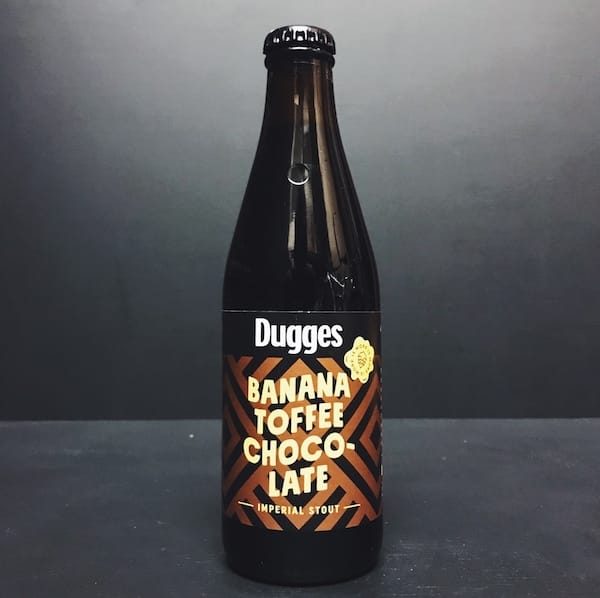 Dugges Banana Toffee Chocolate Imperial Stout Sweden Vegan friendly.