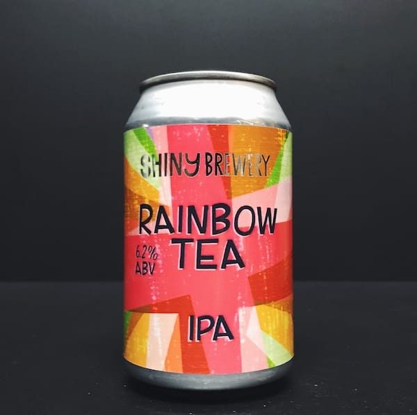Shiny Rainbow Tea IPA Derbyshire Vegan friendly.