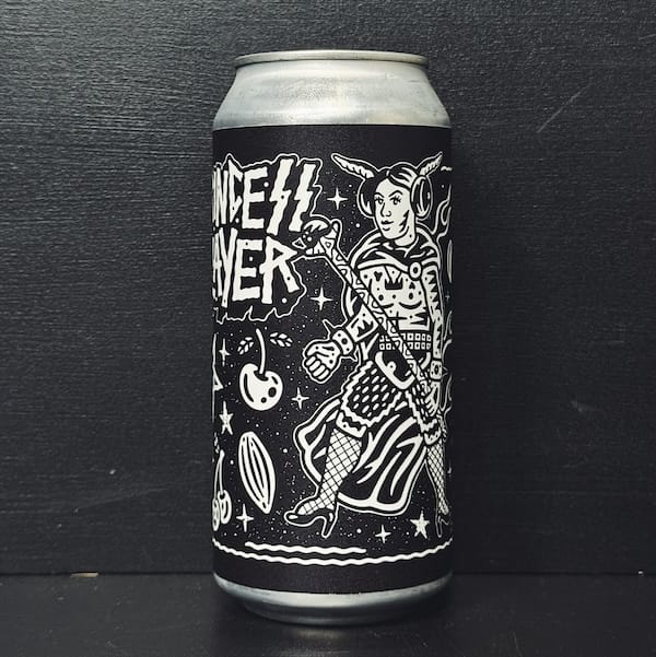 Black Iris X Emperors Brewery Princess Slayer Cherry & Chocolate Imperial Stout Vegan friendly.