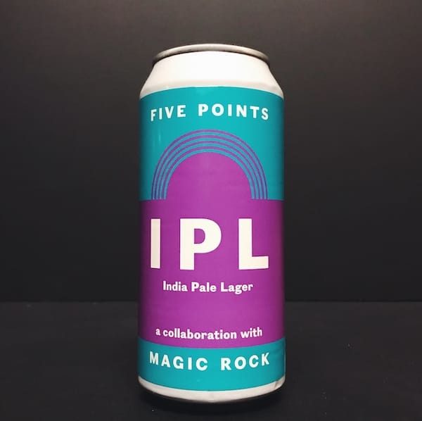 Five Points X Magic Rock Brewing IPL India Pale Lager London collaboration vegan friendly