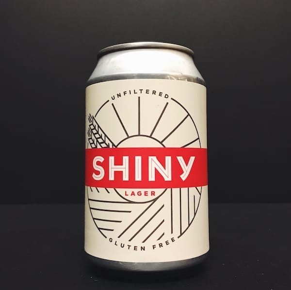Shiny Lager Small batch pilsner style lager vegan friendly gluten free Derby