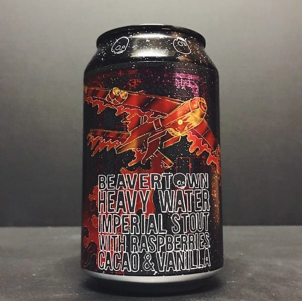Beavertown Heavy Water Imperial Stout with Raspberries, Cacao and vanilla. London