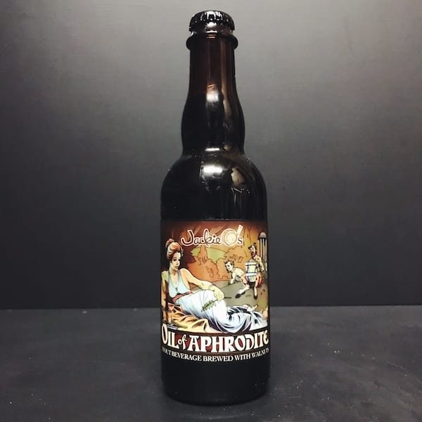 Jackie Os Brewery Oil of Aphrodite Imperial Stout with Walnuts USA vegan friendly