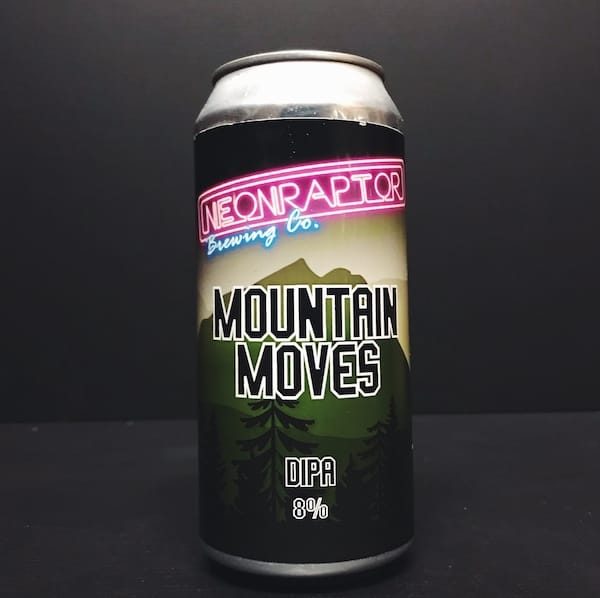 Neon Raptor Mountain Moves DIPA Double IPA India Pale Ale Nottingham vegan friendly