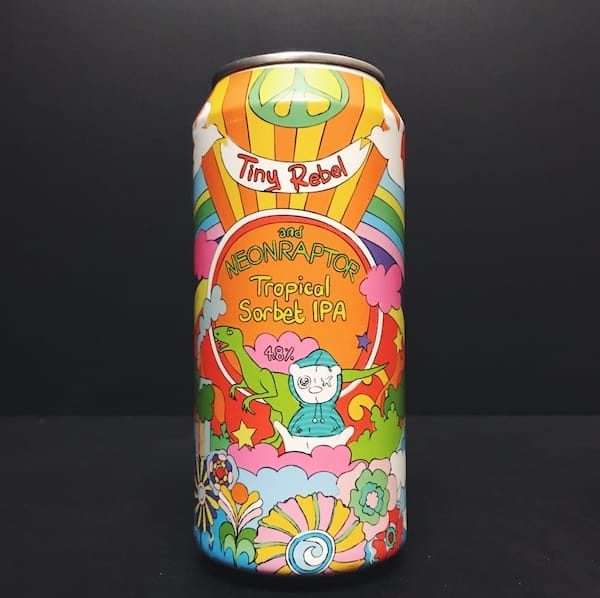 Tiny Rebel X Neon Raptor Tropical Sorbet IPA India Pale Ale Wales collab Collaboration