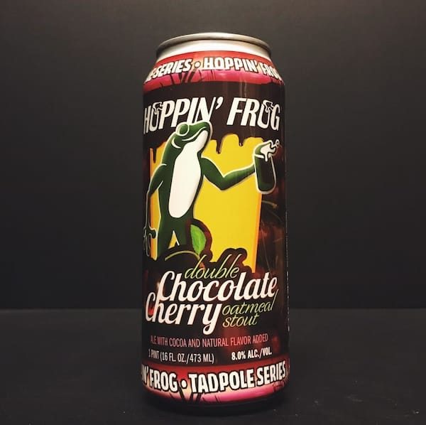 Hoppin Frog Double Chocolate Cherry Oatmeal Stout USA vegan
