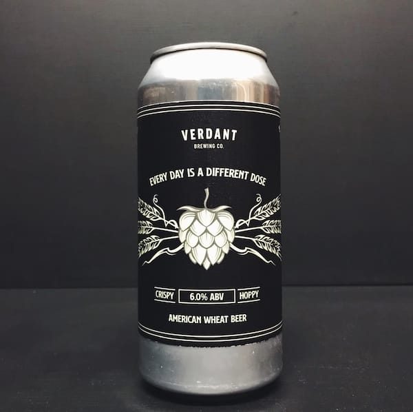 Verdant Every Day Is A Different Dose American Wheat Beer Cornwall vegan
