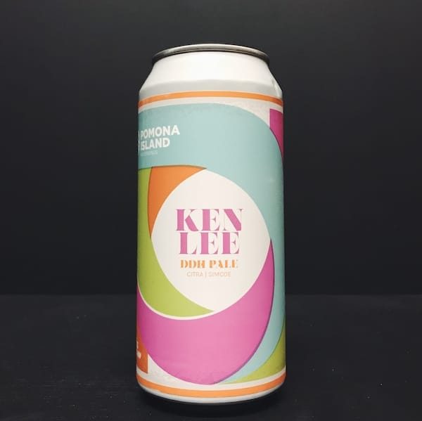Pomona Island Ken Lee. DDH Pale brewed with Citra & Simcoe. Vegan friendly. Salford
