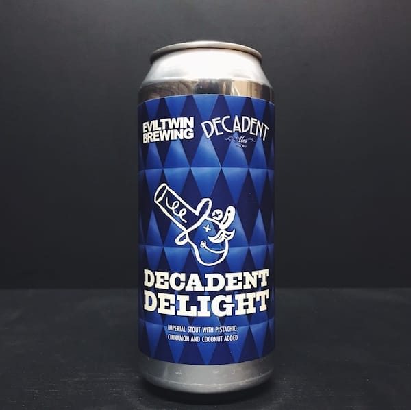 Decadent Ales Evil Twin Decadent Delight Imperial Stout with Pistachio Coconut & Cinnamon USA vegan