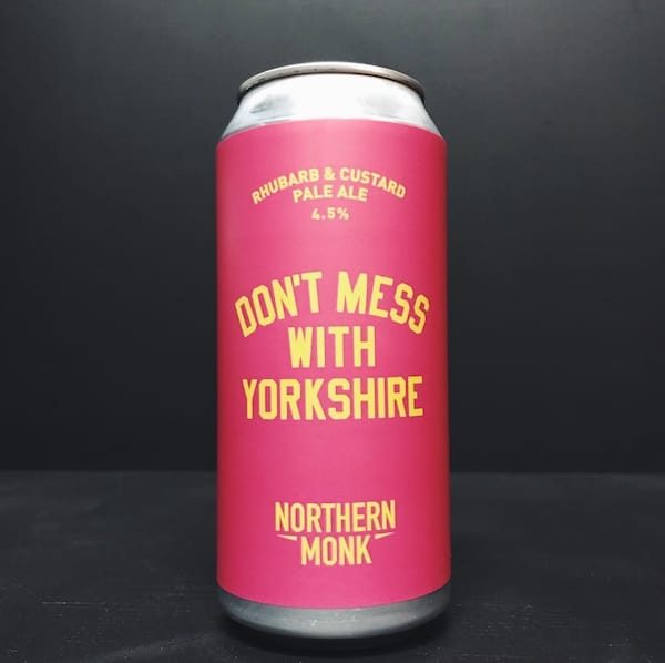 Northern Monk Dont Mess With Yorkshire Rhubarb & Custard Pale Ale Leeds vegan
