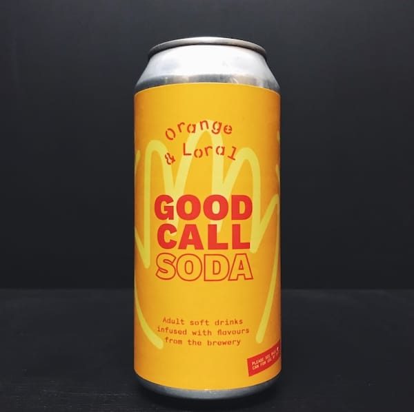 Good Call Soda Orange & Loral Hopped Soda Manchester vegan gluten free