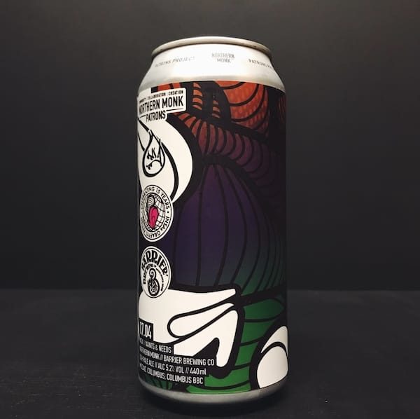 Northern Monk Barrier Patrons Project 17.04 INSA // Wants & Needs DDH Pale Ale Leeds collaboration vegan