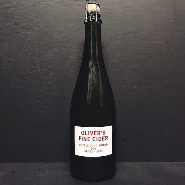 Olivers Bottle Conditioned Dry Season 2015 Fine Cider Herefordshire vegan gluten free
