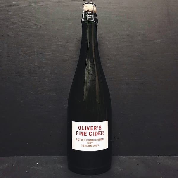 Olivers Bottle Conditioned Dry Season 2015 Fine Cider Herefordshire vegan gluten free