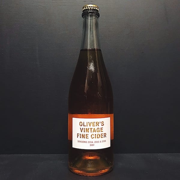 Olivers Triple Vintage Seasons 2014 2015 and 2016 Dry Fine Cider Herefordshire Vegan Gluten Free