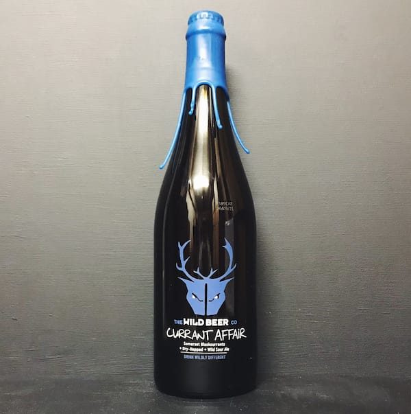 Wild Beer Co Currant Affair Somerset Blackcurrants + Dry-Hopped + Wild Sour Ale. vegan