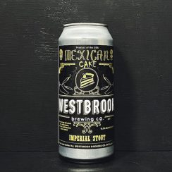 Westbrook Mexican Cake Imperial stout w/ cocoa nibs, vanilla beans, cinnamon, and habanero peppers. USA vegan