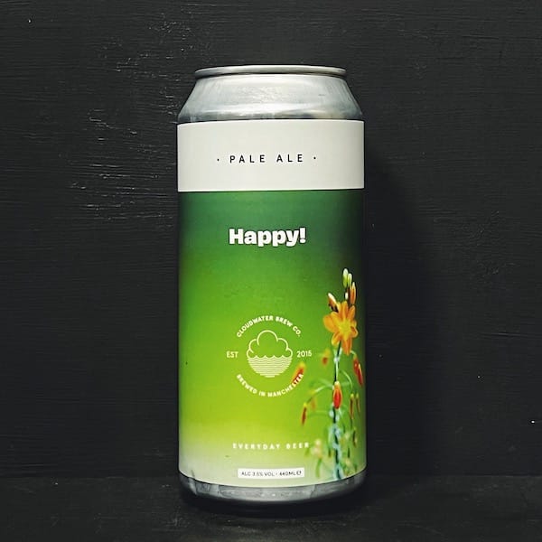 Happy! Cloudwater Pale Ale Manchester Vegan UK Brew Cavern