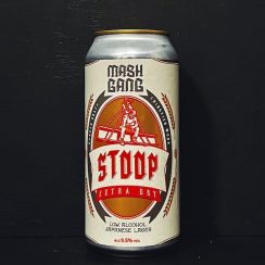 Mash Gang Stoop Extra Dry Low Alcohol Japanese Lager London vegan