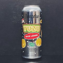 Donzoko Yuzu Rice Lager Scotland vegan