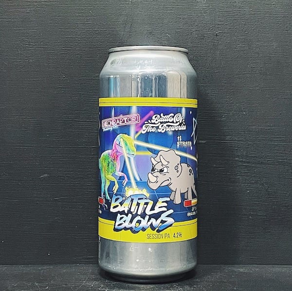 Battle Blows Neon Raptor Session IPA Nottingham UK Brew Cavern