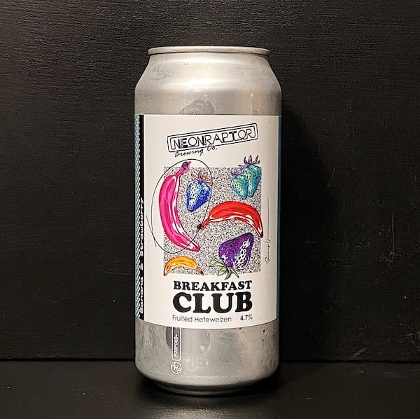 Neon Raptor Breakfast Club Fruited Hefeweizen Nottingham vegan
