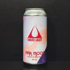 Liquid Light Pink Moon Raspberry Wheat Beer Nottingham vegan