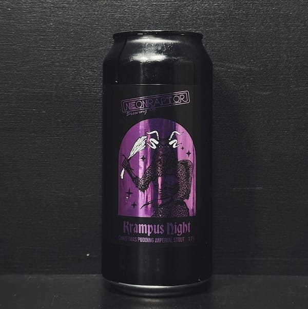 Neon Raptor Krampus Night Christmas Pudding Imperial Stout Nottingham vegan