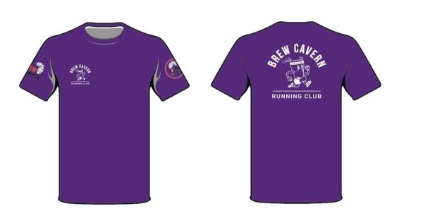 Brew Cavern Running Club Technical T Shirt. Nottingham