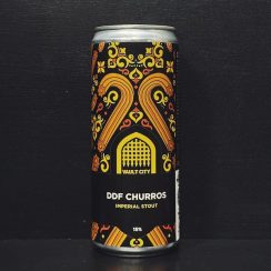 Vault City DDF Churros. Imperial Stout Scotland vegan