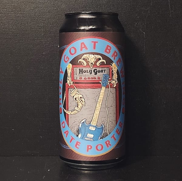 Holy Goat Date Porter. Scotland vegan