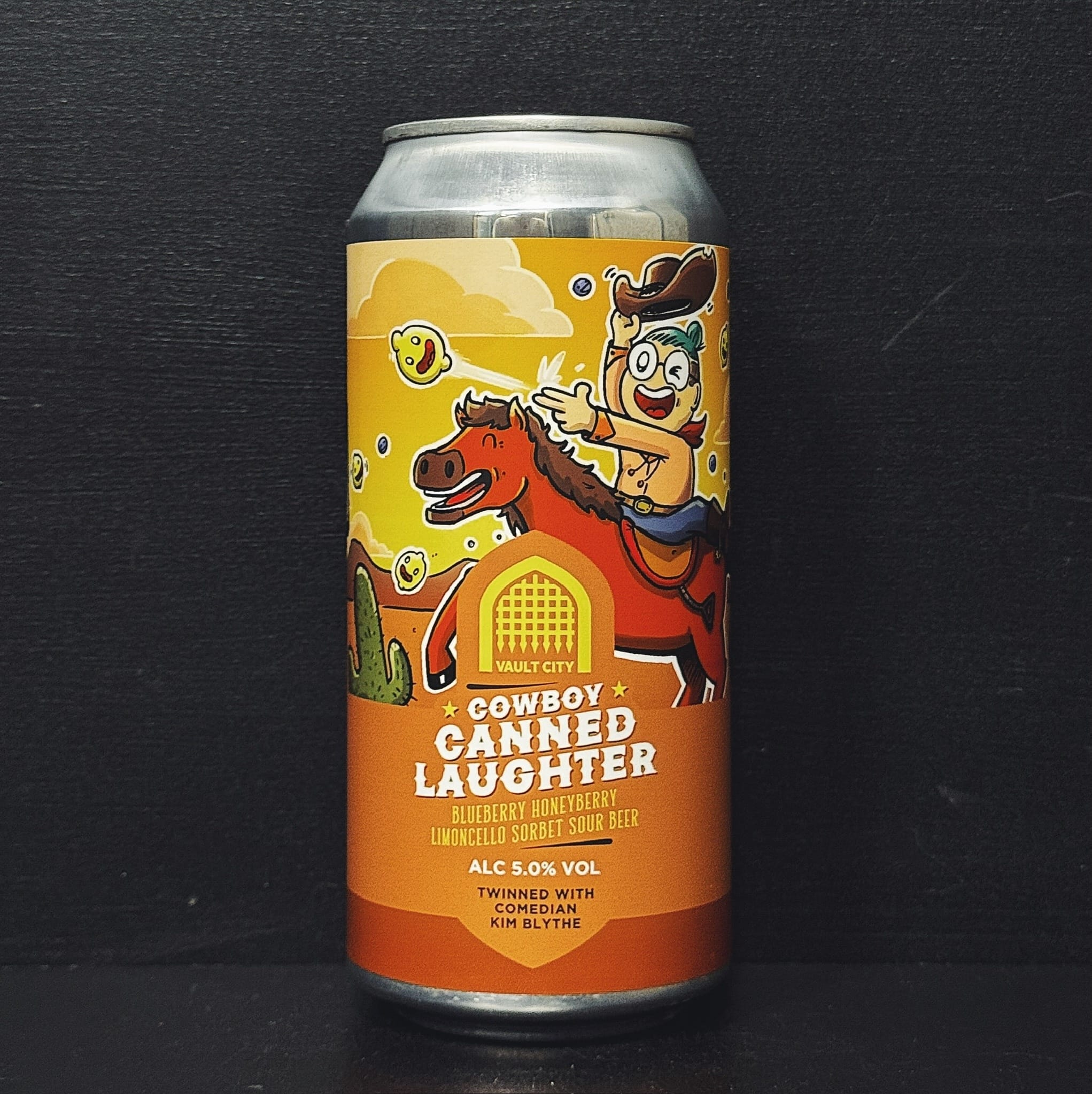 Vault City Cowboy Canned Laughter. Sorbet Sour Scotland vegan
