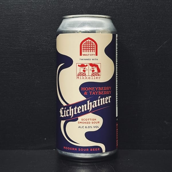 Vault City Mikkeller Honeyberry & Tayberry Lichtenhainer. Smoked Scottish Sour Scotland vegan