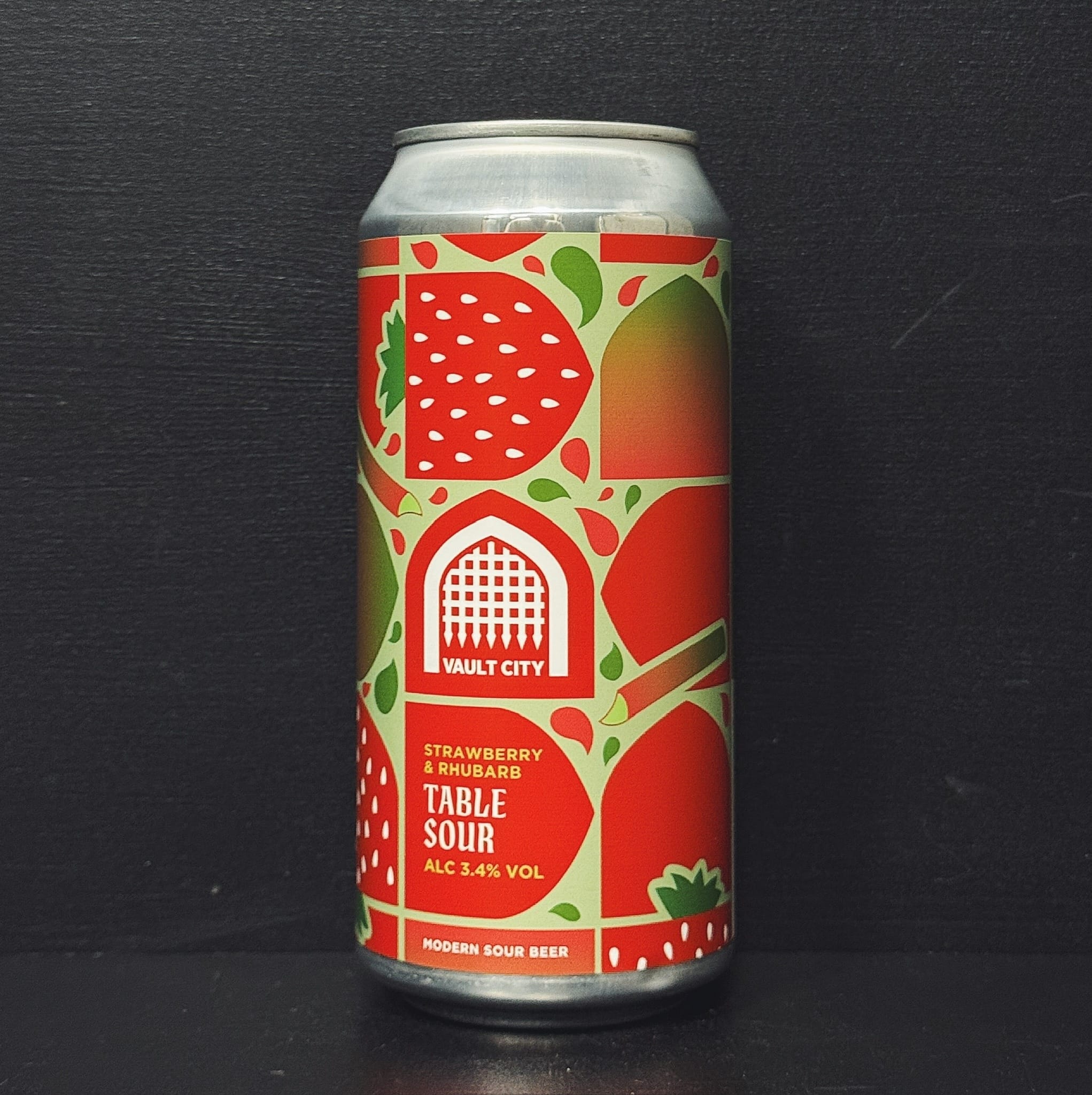 Vault City Strawberry & Rhubarb Table Sour. Scotland vegan