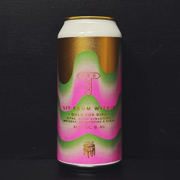 Track Lit From Within Gold Top DIPA. Manchester