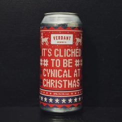 Verdant It's Cliched To Be Cynical At Christmas. IPA Cornwall vegan