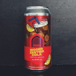 Vault City Bigger Zestier Cola. Sour Scotland vegan