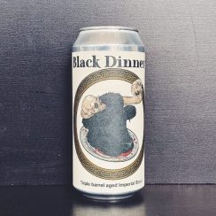 Sinnister Yeasterday Black Dinner. Imperial Stout Scotland vegan
