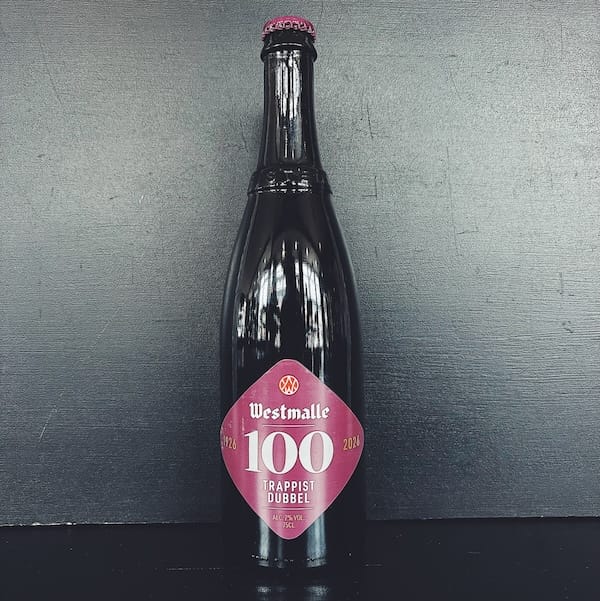 Westmalle Dubbel 100 Year. Belgium vegan